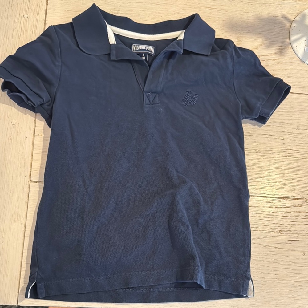 Vilebrequin Blue Polo Classic Short Sleeve